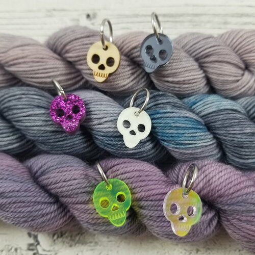 Skull Stitch Markers – Knit and Bolt
